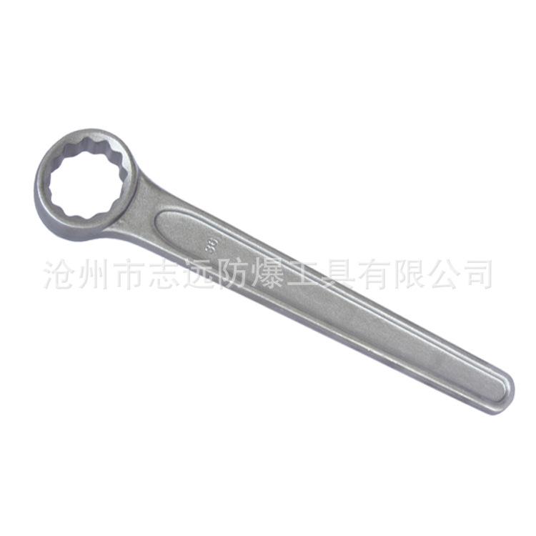 沧州批发五金工具直柄单头梅花扳手40铬材质22-150mm梅花扳子