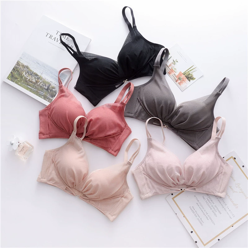 Thin underwear, push up bra, sexy wireless bra, beautiful back