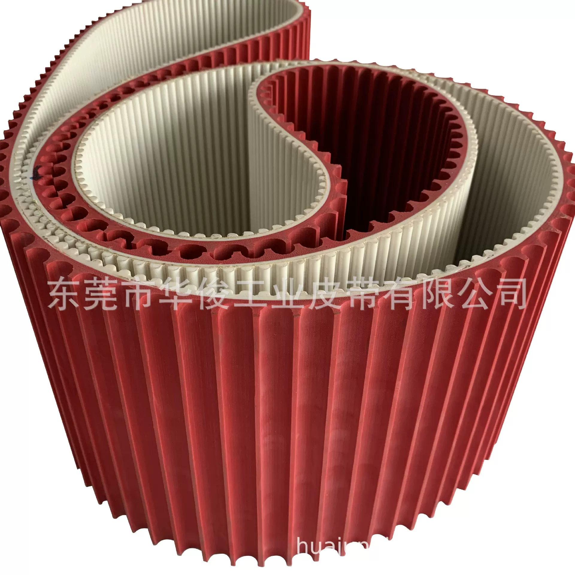 贴标机皮带 圆珠笔贴标机皮带 加红胶同步带 开圆弧槽工业皮带