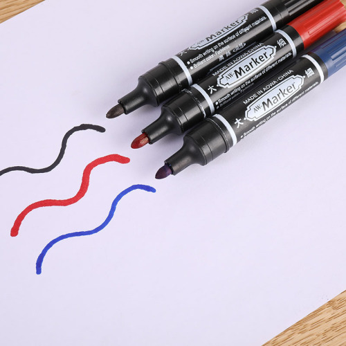 150 double-head oily black marker large-capacity marking color large-head pen logistics mark quick-drying marker pen