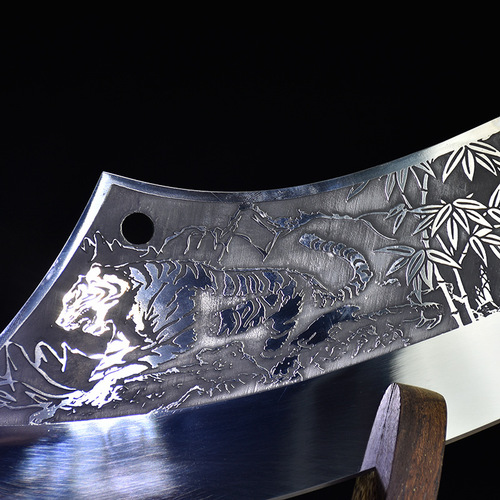 Home Kitchen Knife Hand Forged Slicing Knife Chopping Knife Ghost Hand Made Sharp Bone Knapping Knife Curved Chef Knife Wholesale