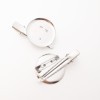 3.5 CM round brooch double -use with duckbill clothing hair…