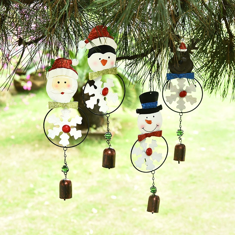 Поставка Рождественский ветер куранты Железные украшения DIY металлический колокол ремесло украшения окна подарок украшения производителей оптом