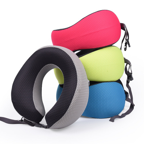 Memory foam U-shaped pillow, stowable sports style travel pillow, aircraft neck pillow, slow rebound pillow core, neck pillow, wholesale