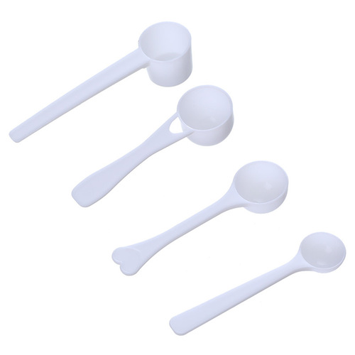 Baby Powder Scoop Plastic 1g 3g 5g 10g Milk Powder Scoop Round Bottom Flat Measuring Spoon 20ml Medicine Powder Scoop