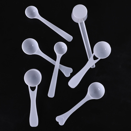 Baby Powder Scoop Plastic 1g 3g 5g 10g Milk Powder Scoop Round Bottom Flat Measuring Spoon 20ml Medicine Powder Scoop