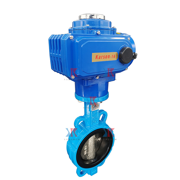 D971X-16Q球墨铸铁包胶衬胶软密封电动双位单对夹蝶阀DN65 80 200