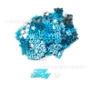 1#Sky Blue Birthday+Silver Pentagon Star