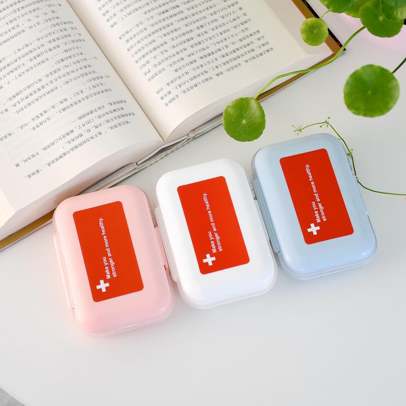 Double-layer Sealed Portable Small Pill Box One-week Mini Old People Travel Packing Pill Box Tablet Storage Box Small Pill Box