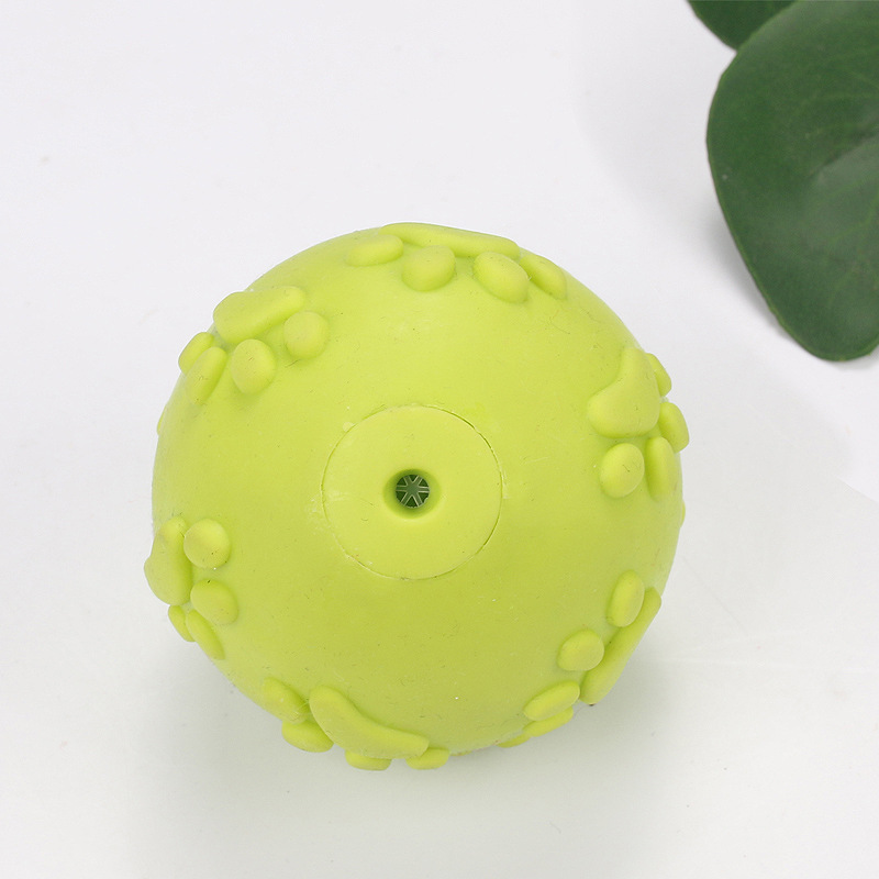 Fabricantes al por mayor tpr huellas de pies juguetes de pelota mascotas juguetes perros juguetes sonoros interactivos resistentes a la mordida juguetes Teddy Corky