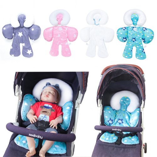 Children's car safety seat cushion, baby stroller cushion, baby full body support cushion, winter and summer universal one piece drop shipping
