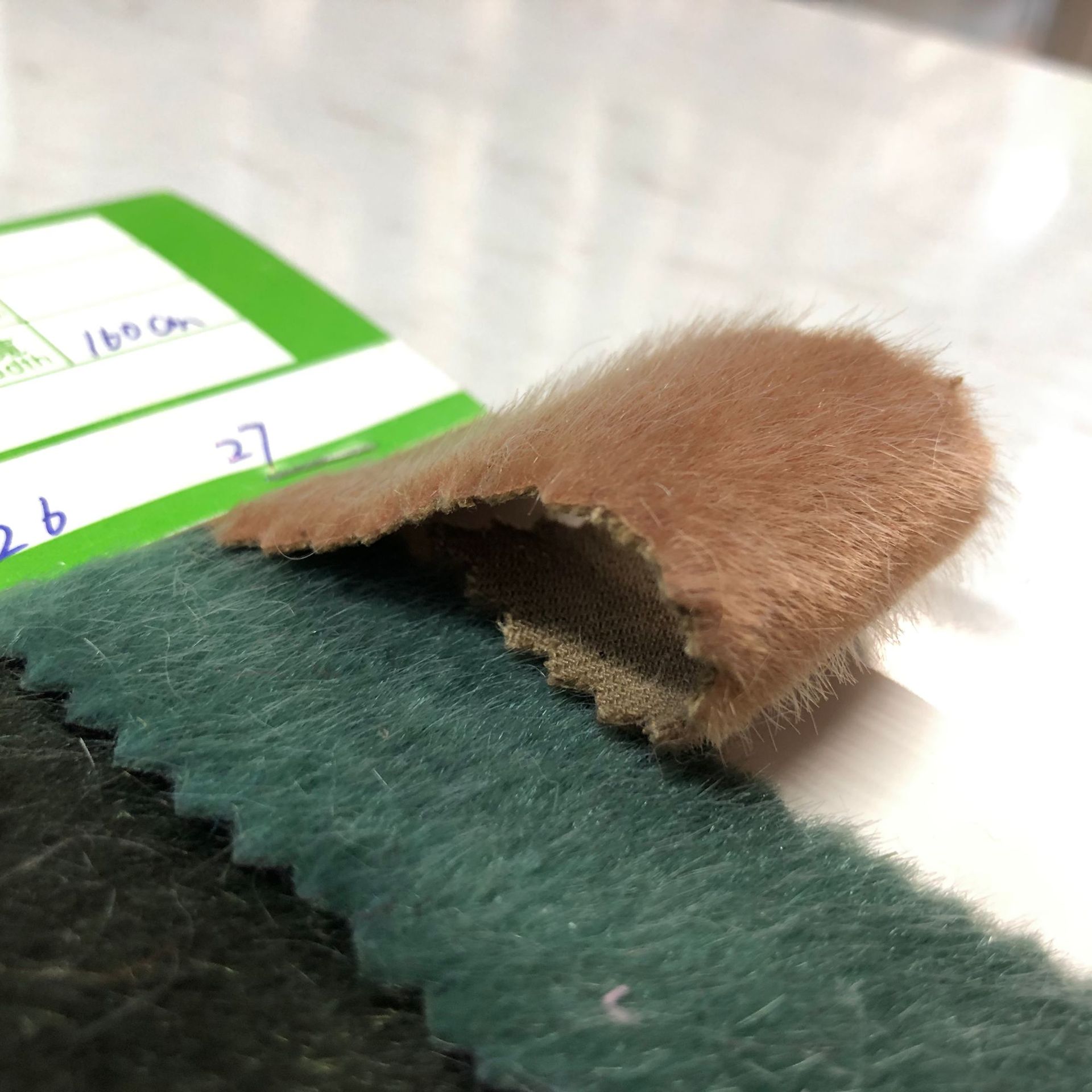 Inventario de pelo de visón imitación de pelo de visón tela de pelo de caballo de visón ropa bolsa juguetes zapatos tela