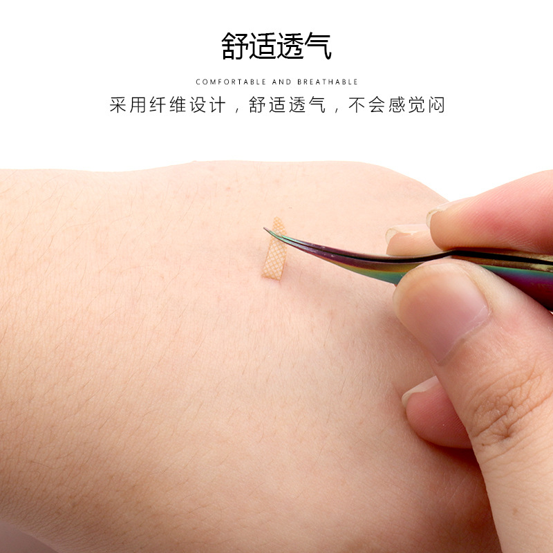 Venta al por mayor transpirable invisible doble párpado pegatinas inconsútil natural injerto belleza pegatinas malla encaje doble párpado 600 pegatinas