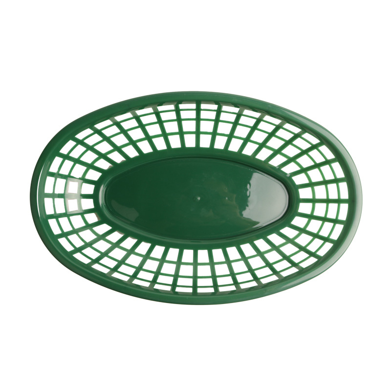 Cesta de plástico para comida rápida, diseño europeo para restaurantes