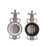 D71x-16p Ручка плоскости из нержавеющей стали клапан из нержавеющей стали клапан бабочки DN100 Производитель клапана бабочки с мягкой шикой