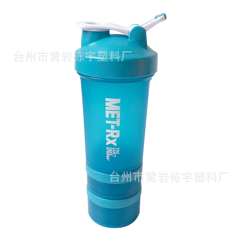 Gran cantidad de polvo de proteína en stock de plástico que aumenta el músculo batido taza gimnasio reemplazo de comida taza deportes taza escala clara