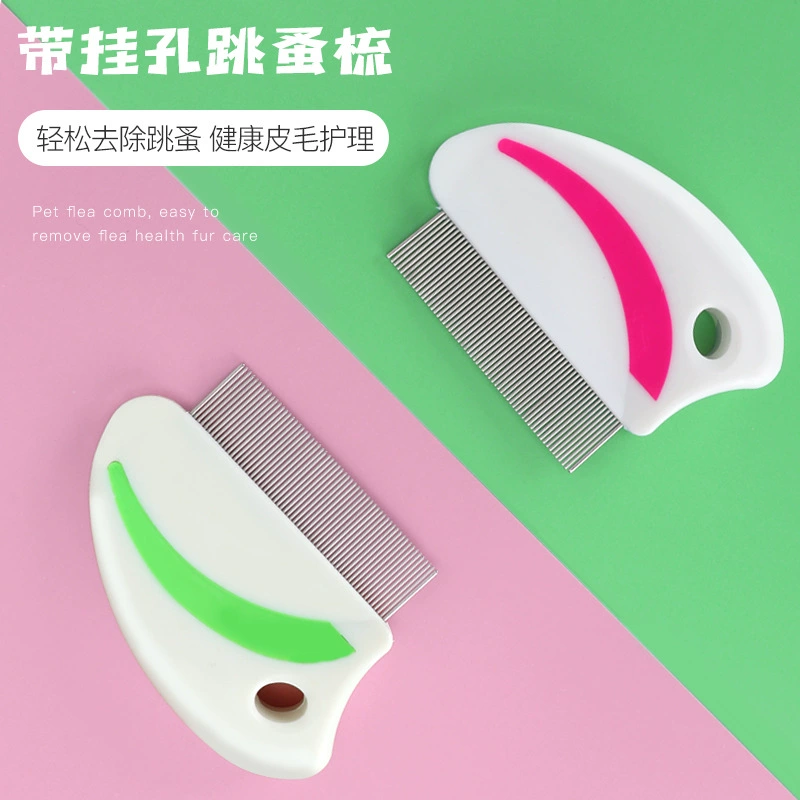 Расческа для удаления блох для домашних животных кошка прыгает гребень решетка расческа для собак гребень для удаления вшей гребень для домашних животных собачья лапа принт
