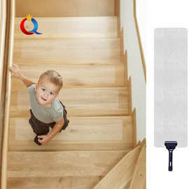 亚马逊 15片透明peva楼梯踏板防滑条贴 浴室台阶黑色防水防滑胶带