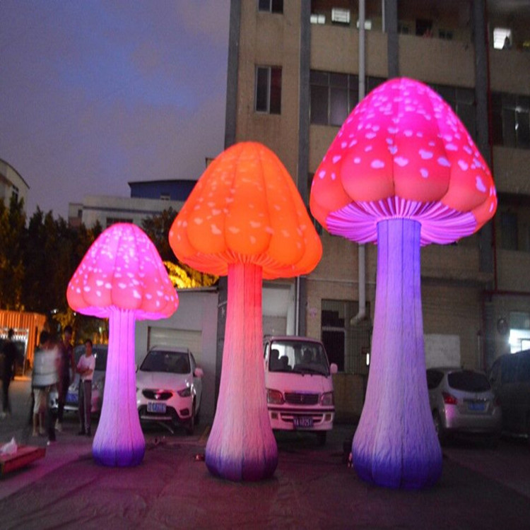 充气蘑菇卡通气模商场广场促销宣传模型美陈道具展示植物气模