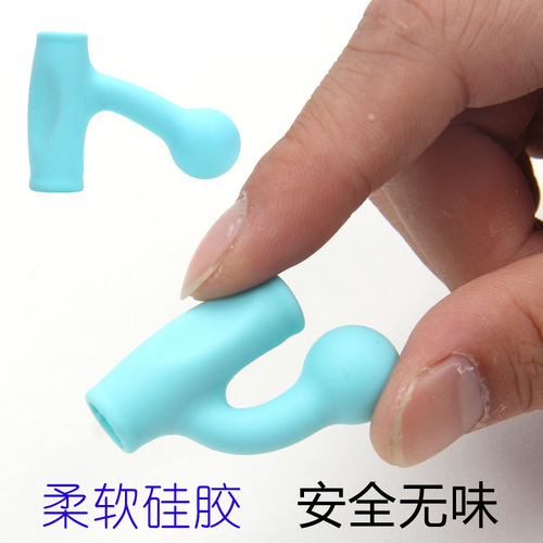 Stationery children's writing pen holder silicone primary school student pencil corrector set non-toxic finger cot three-finger grip