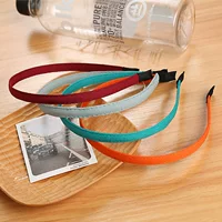 DIY однотонные аксессуары для волос Корейская версия популярного двустороннего прессования из льняного железа для волос