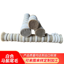现货厂家小提琴白马毛马鬃毛动物鬃毛天然硬毛蓬松优质白马尾手工
