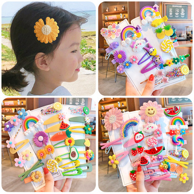 children Hairpin Daisy Headdress Side Liuhaijia baby bow Card issuance the republic of korea lovely Hairdressing BB Clip