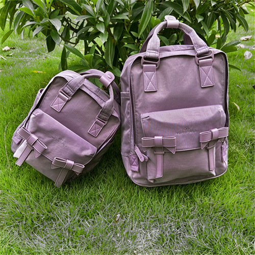 Donut-shaped backpack, cinnamon dog, female high school students and university students, double-shoulder bag, campus travel leisure backpack