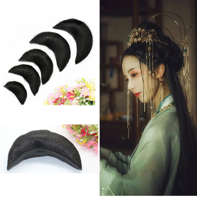 Factory direct ancient Crescent hair bag Niujiao studio Hanfu modeling universal mat hair bag cos glosroom wig bag Factory direct ancient Crescent hair bag Niujiao studio Hanfu modeling universal mat hair bag cos glosroom wig bag