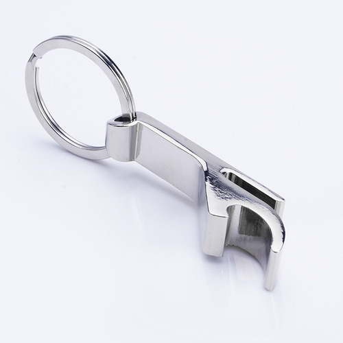 Creative and personalized metal F bottle opener key chain advertising event small gift can be laser engraved and printed with LOGO