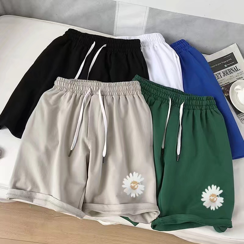 Daisy shorts men's fashion brand summer Korean style trendy ins Hong Kong style straight all-match 2020 internet celebrity beach pants