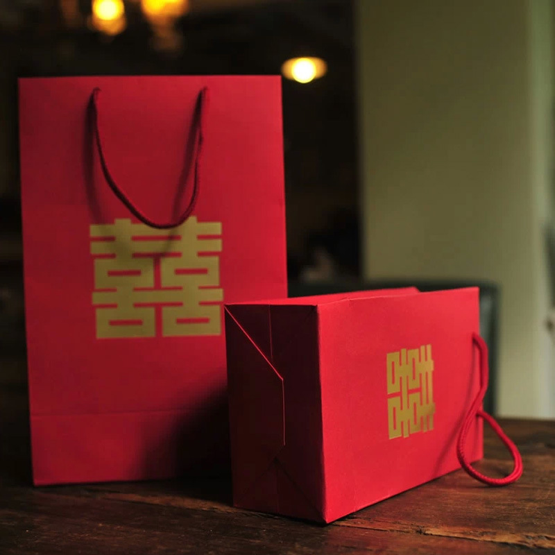 制作白卡纸袋高档礼品手提袋穿绳手提袋精美礼品袋牛皮纸袋礼盒