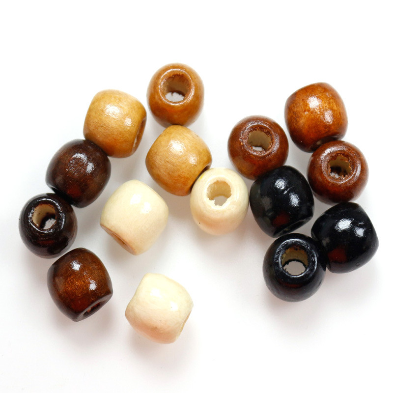 Maple Loose Beads Beaded Seat Cushion Packaging Clothing Accessories Bundle Flap Pocket Pants Large Hole Wood Beads DIY Handmade Beads