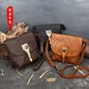 Retro leather one-shoulder bag, shoulder bag, phone bag, genuine leather, cowhide