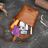 Retro leather one-shoulder bag, shoulder bag, phone bag, genuine leather, cowhide