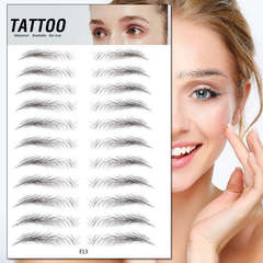 Tattoo sticker wholesale eyebrow sticker tattoo face sticker long-lasting unibrow semi-permanent bionic sticker waterproof female manufacturer