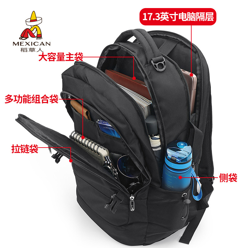 Capacious backpack