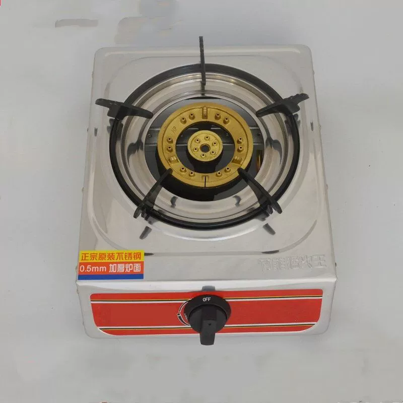 Оптовая Продажа с фабрики газовая плита Одиночная плита Бытовая стальная крышка сжиженный газ плита настольная газовая плита из нержавеющей стали энергосберегающая пожарная