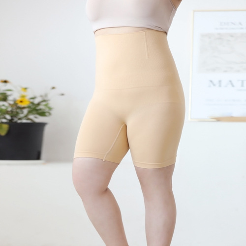 Large size high-waist belly-control underwear for women's body shaping and hip lifting for fat mm summer thin leggings anti-exposure safety pants