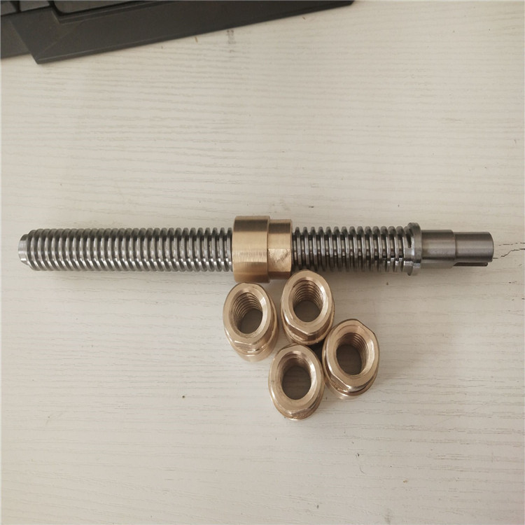 粗牙梯形扣丝杠 滚丝加工 模板丝杆 双导成旋风洗 配套圆螺母材质