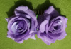 Cross -border hot -selling simulated velvet rose hair combing head jewelry Amazon Speed sales two roses and combed hair