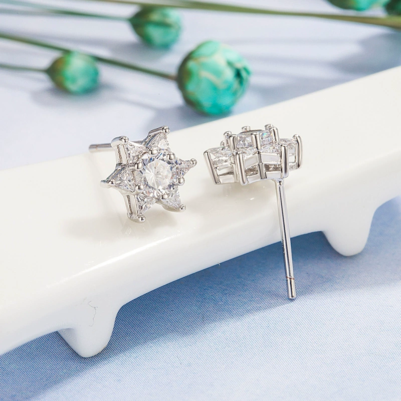 Elegant cute fresh small design earrings, Japanese and Korean, Korean style, trend of season, simple and elegant design