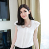 False collar handmade from pearl, wavy necklace, wholesale