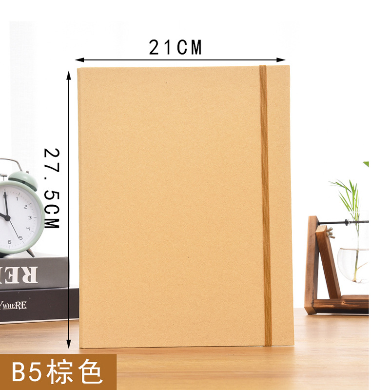 B5 브라운 벨트 크라프트지