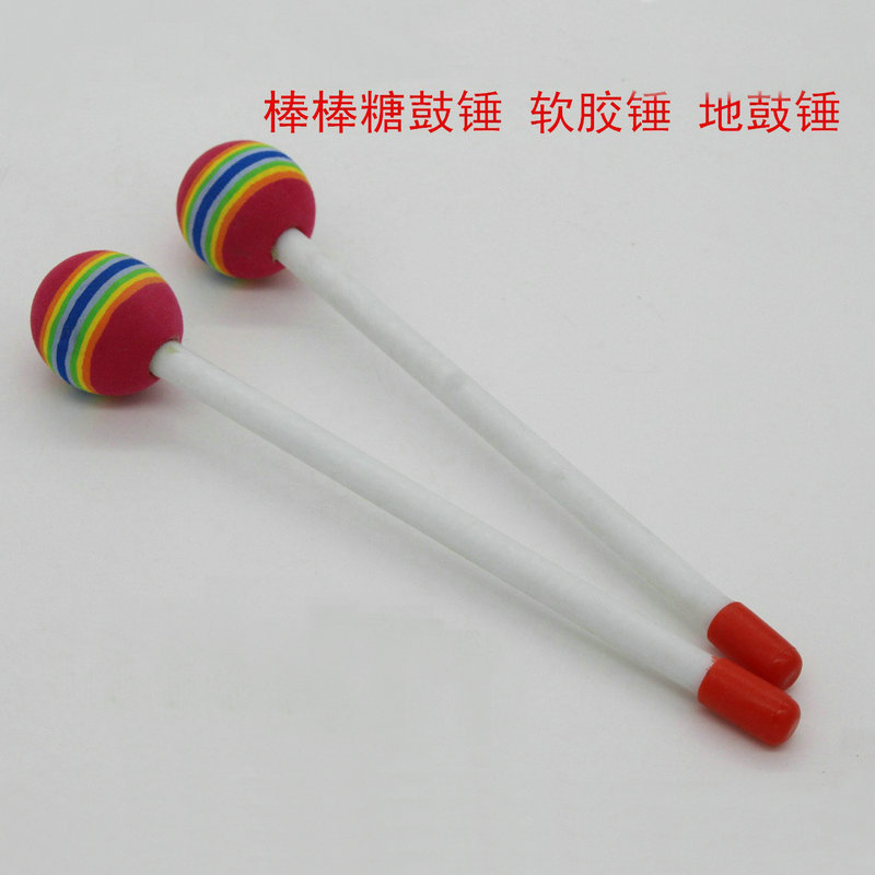 Fuente de la fábrica Orff instrumento de percusión plántulas instrumento musical fábrica de madera maciza piano martillo de piano de plástico martillo arco iris