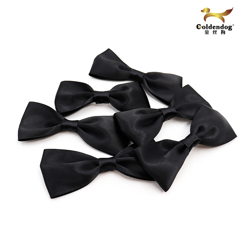 【厂家直批】蝴蝶结丝带花196色高档手工DIY黑色领结蝴蝶结