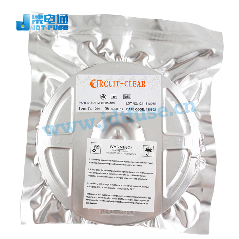 深圳厂家ASMD0805-100集电通0805贴片自恢复保险丝1A 6V