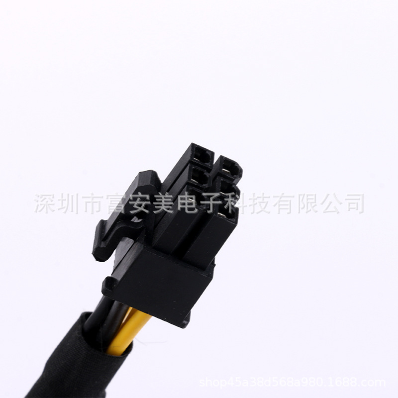 5557端子线6P转8P带网显卡转接线6pin转8pin连接线