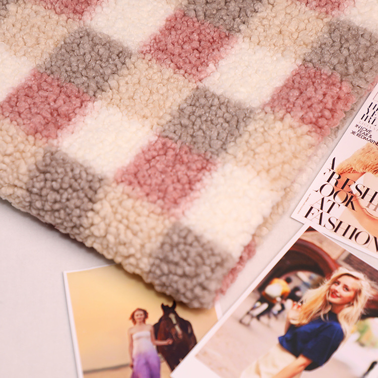 2020新款厂家供应颗粒羊绒 卷曲绒 服装浴袍保暖针织羊羔绒面料