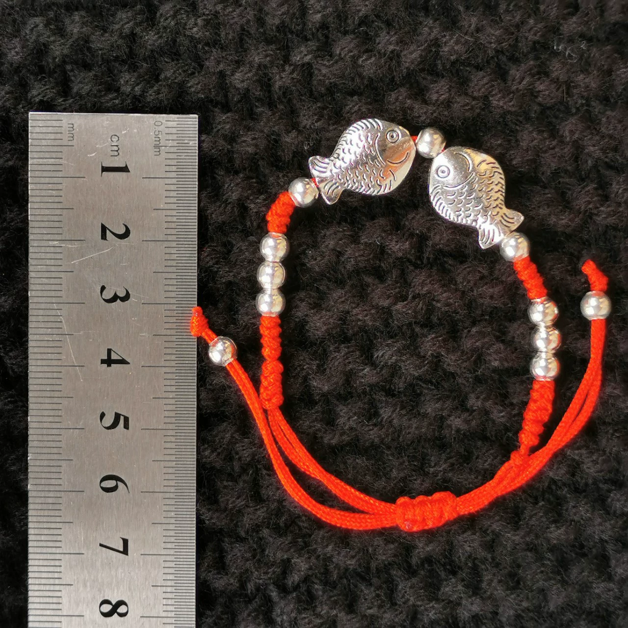 Woven Red Rope Bracelet, Miao/Tibetan Silver Alloy Charms, Ankle & Wrist, Multiple Styles